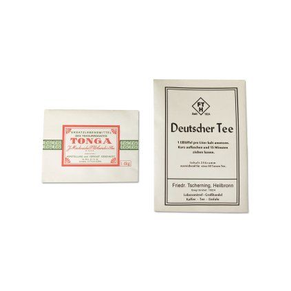 Deutscher tee tonga poland tea instant packung WW2 German WWII wehrmacht reenactment reenactor film props warcopy reproductions heeres paperwork ration pocket litter