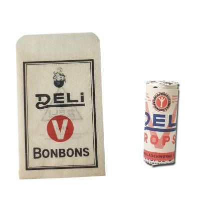 Deli bonbons & Drops Schokoladenwerke cold rations wehrmacht ww2 german pocket litter warcopy reproduction film props food WWII