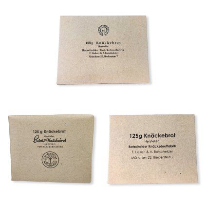 Packung knackebrot bread cold ration 1942 WW2 German WWII wehrmacht reenactment reenactor film props warcopy reproductions heeres paperwork ration field kitchen