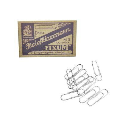 Briefklammern prima fixum paper clips WW2 German WWII wehrmacht reenactment reenactor film props warcopy reproductions heeres paperwork ration
