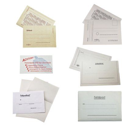 feldpost letter calendar 1943 1945 warning card feldpost mall post envelope letter WW2 German WWII wehrmacht reenactment reenactor film props warcopy reproductions heeres paperwork ration pocket litter desk items