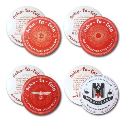 WW2 German Scho-ka-kola stickers set