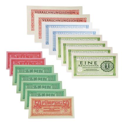 Salary soldat banknotes reichsmark WW2 German WWII wehrmacht reenactment reenactor film props warcopy reproductions heeres paperwork ration