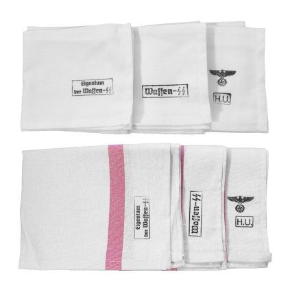 Hand towel handtuche WW2 German WWII wehrmacht reenactment reenactor film props warcopy reproductions heeres paperwork hygiene