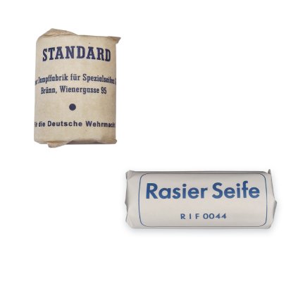 standard shaving soap raiser seife product WW2 German WWII wehrmacht reenactment reenactor film props warcopy reproductions heeres paperwork ration pocket litter