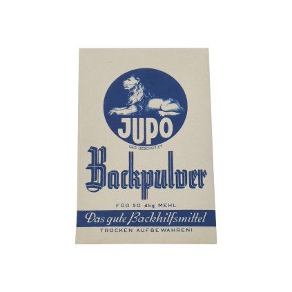 Jupo back pulver powder baking WW2 German WWII wehrmacht reenactment reenactor film props warcopy reproductions heeres paperwork ration food