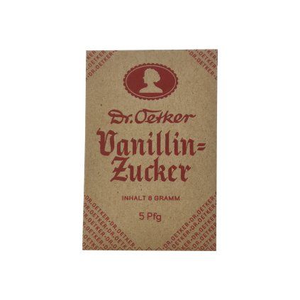 Dr. Oetker Vanillin zucker sugar baking WW2 German WWII wehrmacht reenactment reenactor film props warcopy reproductions heeres paperwork food ration