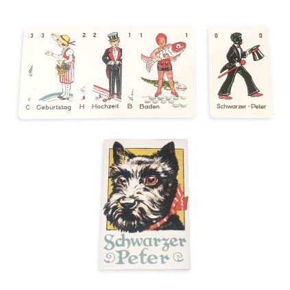 Schwarzer Black Peter playing card WW2 German WWII wehrmacht reenactment reenactor film props warcopy reproductions heeres paperwork pocket items