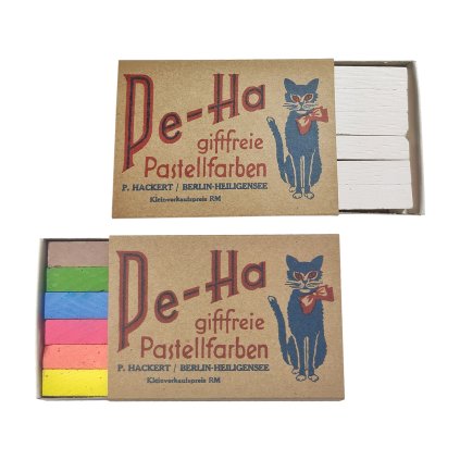 Blackboard chalks Pe-Ha Pastelfarben WW2 German WWII wehrmacht reenactment reenactor film props warcopy reproductions heeres paperwork desk items
