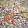 Maps Deutsche Heereskarte Waschau Warsaw detail desk items WW2 German WWII wehrmacht reenactment reenactor film props warcopy reproductions heeres paperwork document
